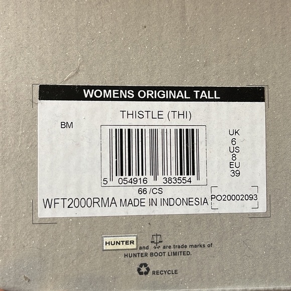 Purple Hunter Rain Boots, Womens 8! 💜 - Picture 6 of 6